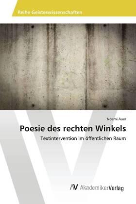 Auer |  Poesie des rechten Winkels | Buch |  Sack Fachmedien