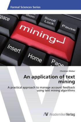 Weber |  An application of text mining | Buch |  Sack Fachmedien