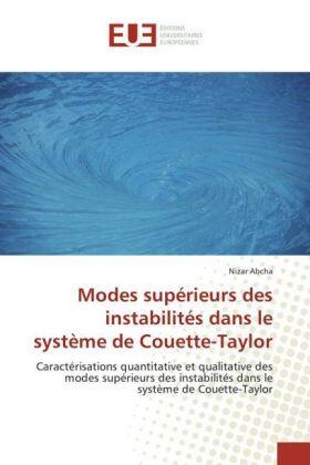 Abcha |  Modes supérieurs des instabilités dans le système de Couette-Taylor | Buch |  Sack Fachmedien
