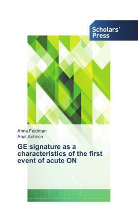 Feldman / Achiron |  GE signature as a characteristics of the first event of acute ON | Buch |  Sack Fachmedien