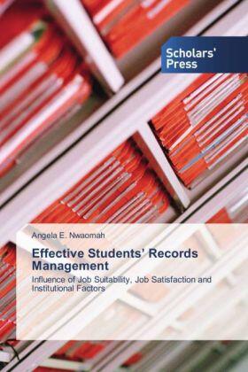 Nwaomah | Effective Students¿ Records Management | Buch | sack.de