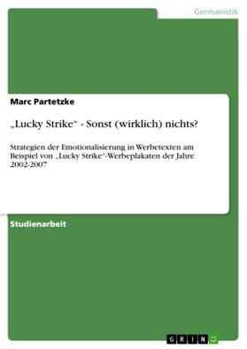 Partetzke |  "Lucky Strike" - Sonst (wirklich) nichts? | Buch |  Sack Fachmedien