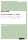 Schmitt |  Verbale Provokationen bei Schülern | eBook | Sack Fachmedien