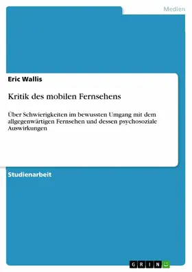 Wallis |  Kritik des mobilen Fernsehens | eBook | Sack Fachmedien