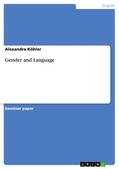 Köhler |  Gender and Language | eBook | Sack Fachmedien