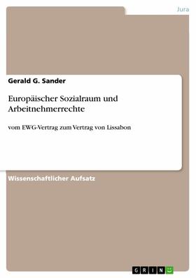 Sander | Europäischer Sozialraum und Arbeitnehmerrechte | E-Book | sack.de