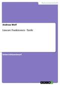Wolf |  Lineare Funktionen - Tarife | Buch |  Sack Fachmedien