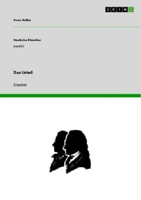 Kafka | Das Urteil | Buch | 978-3-640-23119-5 | www.sack.de