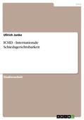 Janke |  ICSID - Internationale Schiedsgerichtsbarkeit | Buch |  Sack Fachmedien