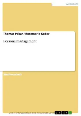 Pekar / Kober |  Personalmanagement | eBook | Sack Fachmedien