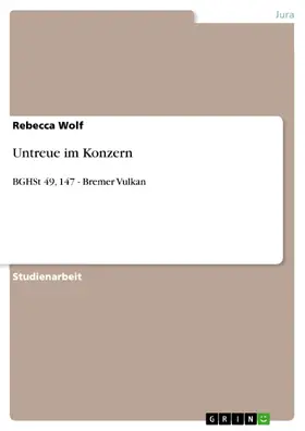 Wolf |  Untreue im Konzern | eBook | Sack Fachmedien
