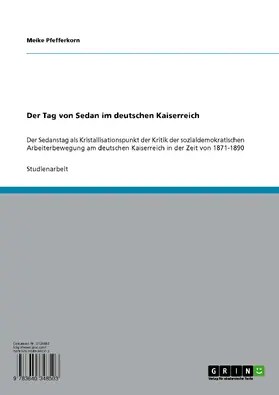Pfefferkorn |  Der Tag von Sedan im deutschen Kaiserreich | eBook | Sack Fachmedien