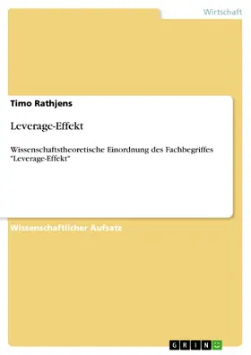 Rathjens |  Leverage-Effekt | eBook | Sack Fachmedien