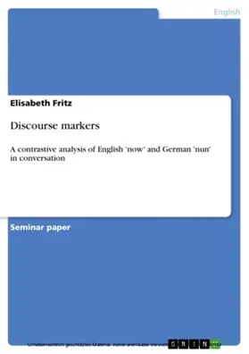 Fritz |  Discourse markers | eBook | Sack Fachmedien