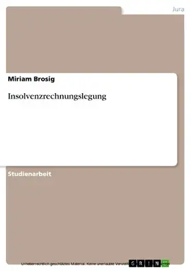 Brosig |  Insolvenzrechnungslegung | eBook | Sack Fachmedien
