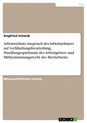 Schwab |  Arbeitsschutz | eBook | Sack Fachmedien