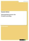 Steiner |  Planungsdimensionen des Projektcontrolling | Buch |  Sack Fachmedien