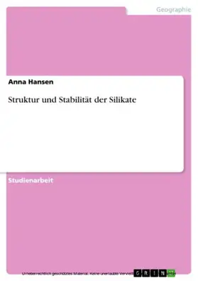 Hansen |  Struktur und Stabilität der Silikate | eBook | Sack Fachmedien