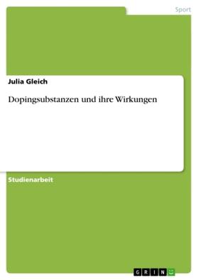 Gleich |  Dopingsubstanzen und ihre Wirkungen | Buch |  Sack Fachmedien