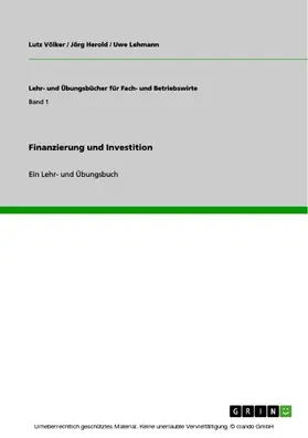 Völker / Herold / Lehmann |  Finanzierung und Investition | eBook | Sack Fachmedien