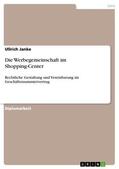 Janke |  Die Werbegemeinschaft im Shopping-Center | eBook | Sack Fachmedien