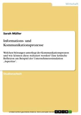 Müller | Informations- und Kommunikationsprozesse | E-Book | sack.de