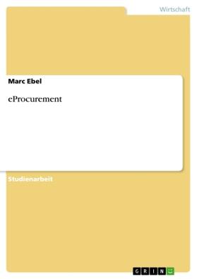 Ebel |  eProcurement | Buch |  Sack Fachmedien