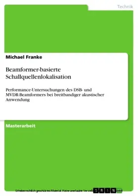 Franke |  Beamformer-basierte Schallquellenlokalisation | eBook | Sack Fachmedien