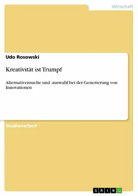 Rosowski |  Kreativität ist Trumpf | eBook | Sack Fachmedien