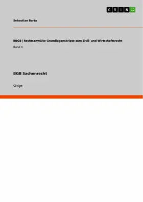 Barta |  BGB Sachenrecht | eBook | Sack Fachmedien