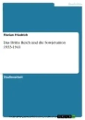 Friedrich |  Das Dritte Reich und die Sowjetunion 1933-1941 | eBook | Sack Fachmedien