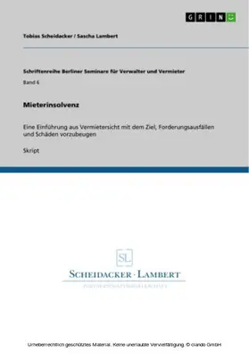 Scheidacker / Lambert |  Mieterinsolvenz | eBook | Sack Fachmedien