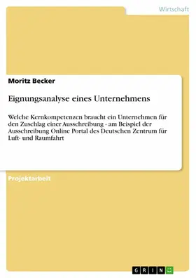 Becker |  Eignungsanalyse eines Unternehmens | eBook | Sack Fachmedien