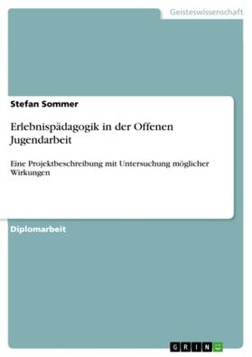 Sommer | Erlebnispädagogik in der Offenen Jugendarbeit | Buch | 978-3-640-86050-0 | www.sack.de