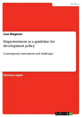 Wegener |  Empowerment as a guideline for development policy | eBook | Sack Fachmedien