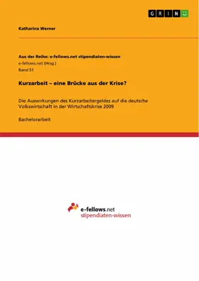 Werner |  Kurzarbeit – eine Brücke aus der Krise? | eBook | Sack Fachmedien