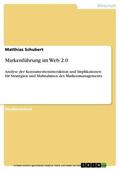 Schubert |  Markenführung im Web 2.0 | eBook | Sack Fachmedien
