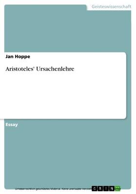 Hoppe | Aristoteles' Ursachenlehre | E-Book | sack.de