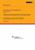 Brinkmann |  Fehler bei der Erstellung des Risiko- und Prognoseberichts | eBook | Sack Fachmedien