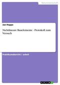 Hoppe |  Nichtlineare Bauelemente - Protokoll zum Versuch | eBook | Sack Fachmedien