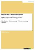 Lang / Fleckenstein |  IT-Wissen von Führungskräften | eBook | Sack Fachmedien