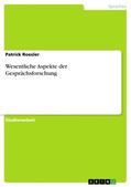 Roesler |  Wesentliche Aspekte der Gesprächsforschung | Buch |  Sack Fachmedien