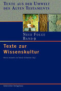 Janowski / Schwemer |  Texte zur Wissenskultur | eBook | Sack Fachmedien
