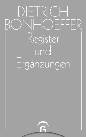 Bonhoeffer / Anzinger / Pfeifer |  Register und Ergänzungen | eBook | Sack Fachmedien