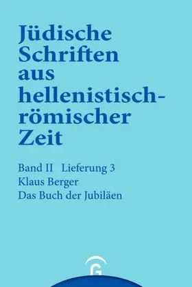 Berger / Georg Kümmel | Das Buch der Jubiläen | E-Book | sack.de