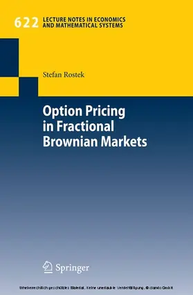 Rostek | Option Pricing in Fractional Brownian Markets | E-Book | sack.de