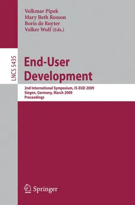 Pipek / Rosson / Wulf |  End-User Development | Buch |  Sack Fachmedien
