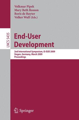 Pipek / Rosson / Ruyter | End-User Development | Buch | 978-3-642-00425-4 | sack.de