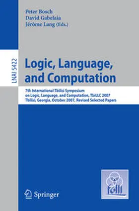 Bosch / Gabelaia / Lang | Logic, Language, and Computation | E-Book | sack.de