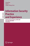 Bao / Wang / Li |  Information Security Practice and Experience | Buch |  Sack Fachmedien